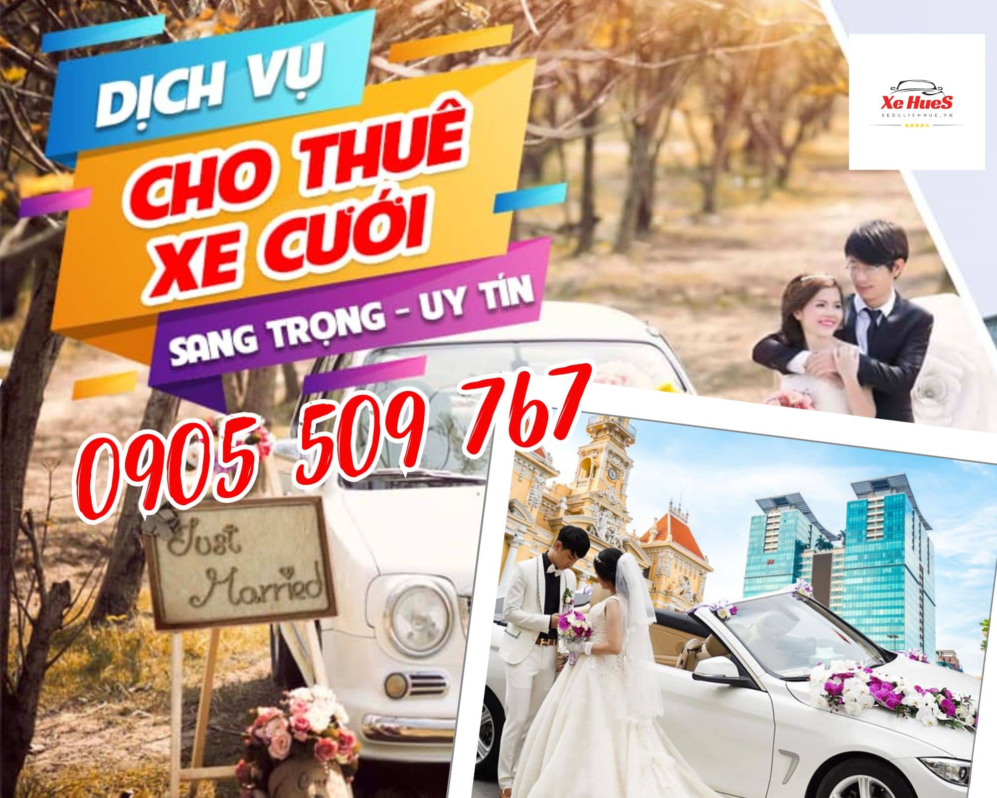 Dịch vụ cho thuê xe cưới tại Huế