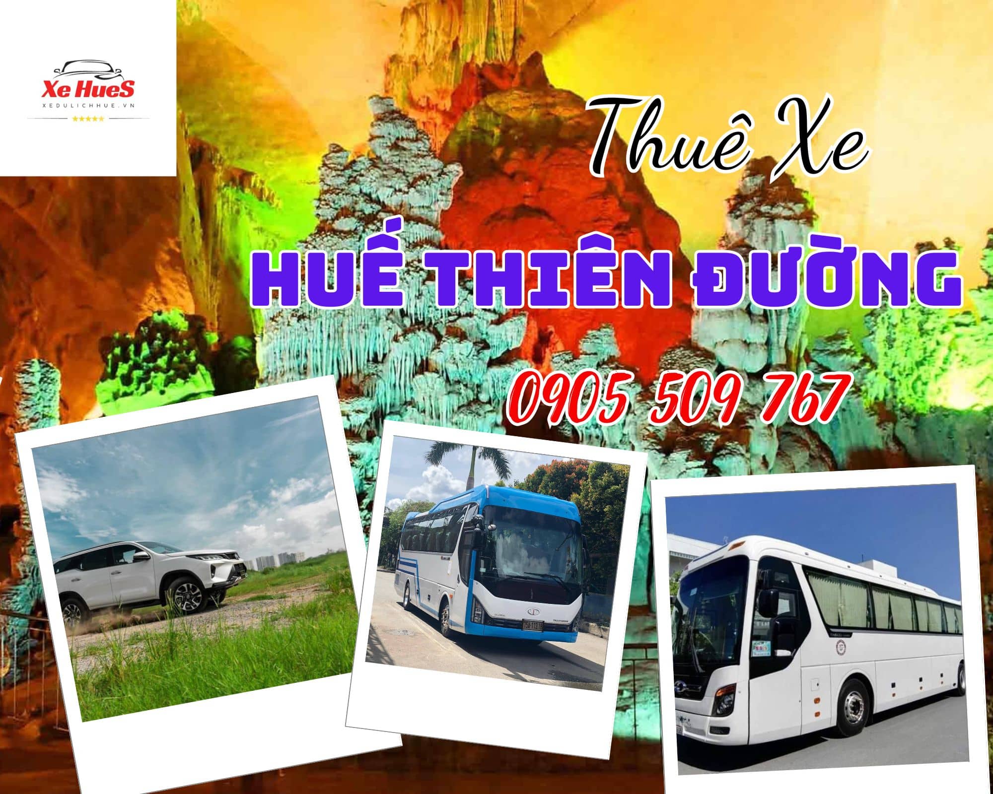 Xe Huế đi Động Thiên Đường
