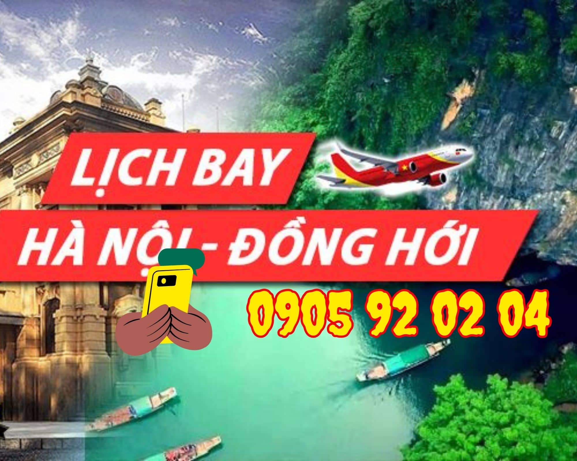 Vé Máy Bay Hà Nội Đồng Hới