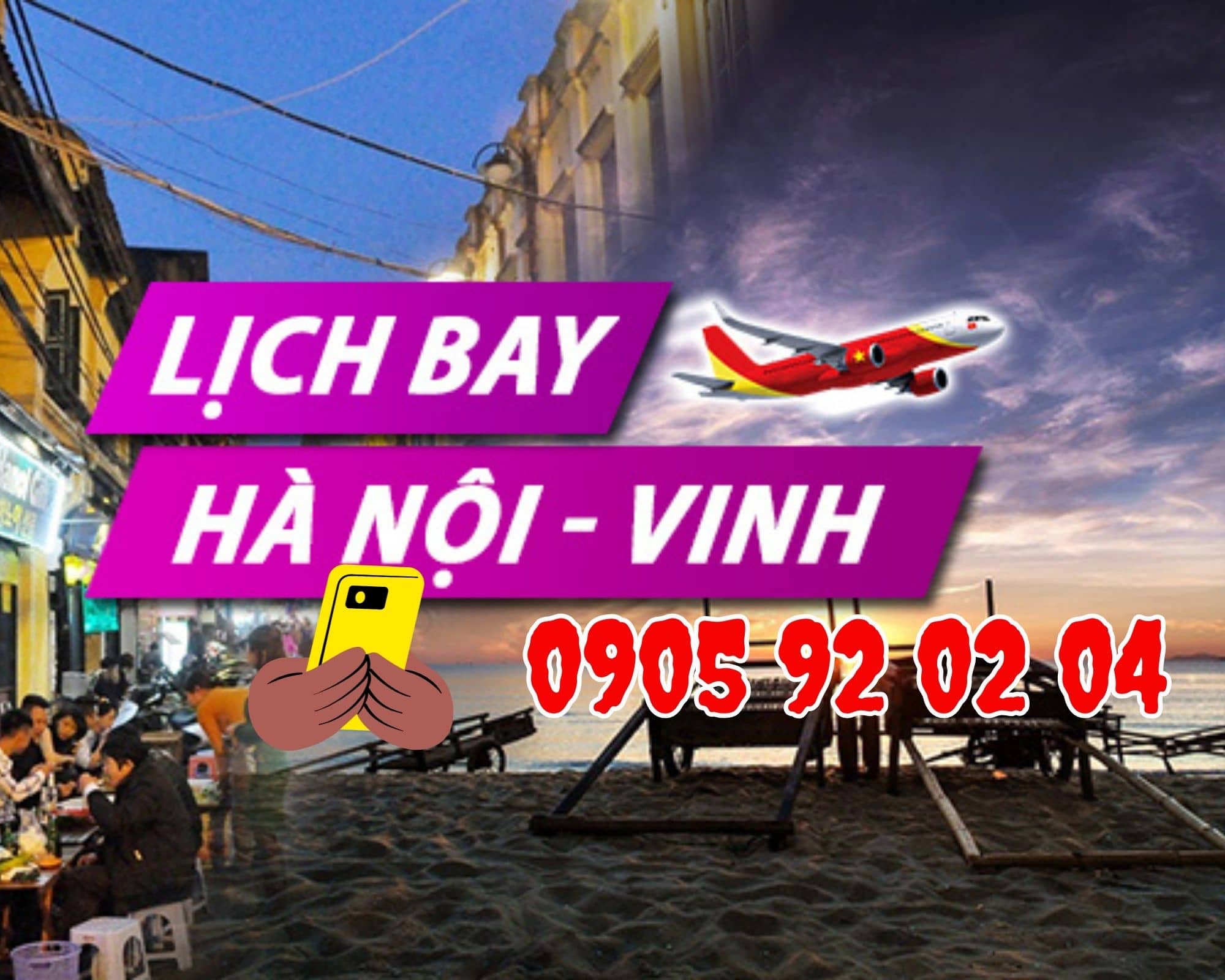 Vé Máy Bay Hà Nội Vinh