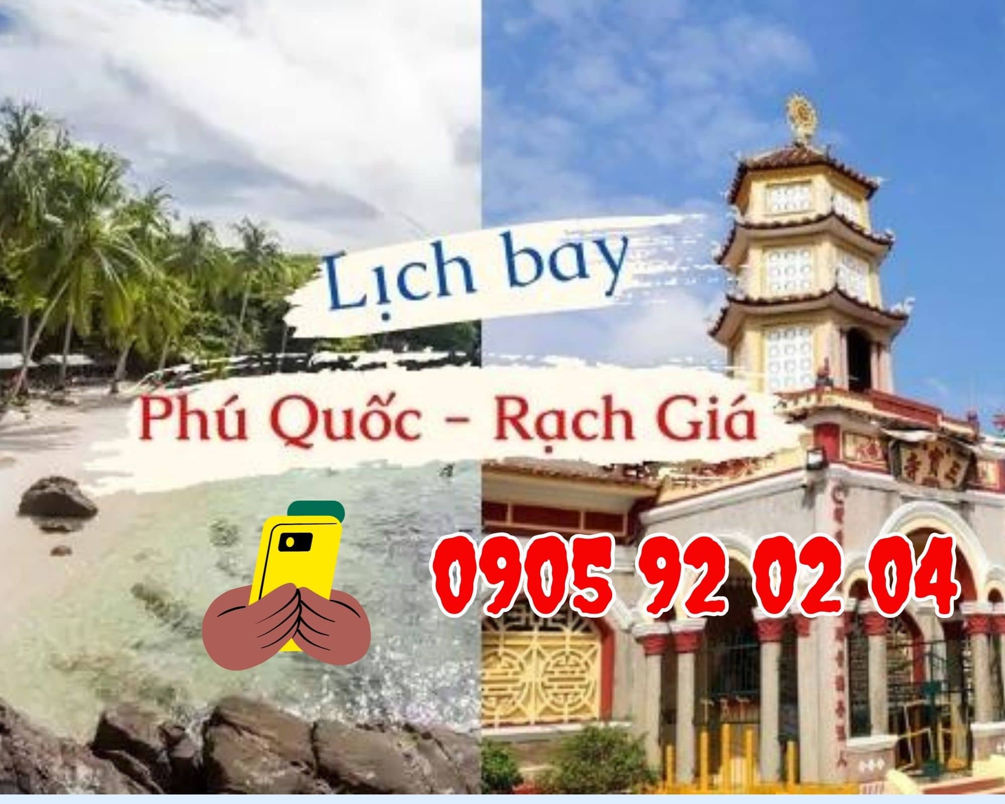Vé Máy Bay Phú Quốc Rạch Giá